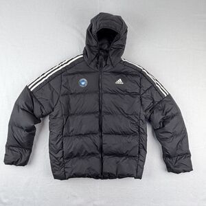 Adidas Puffer Hooded XL Black Coat/Jacket MLS Charlotte FC